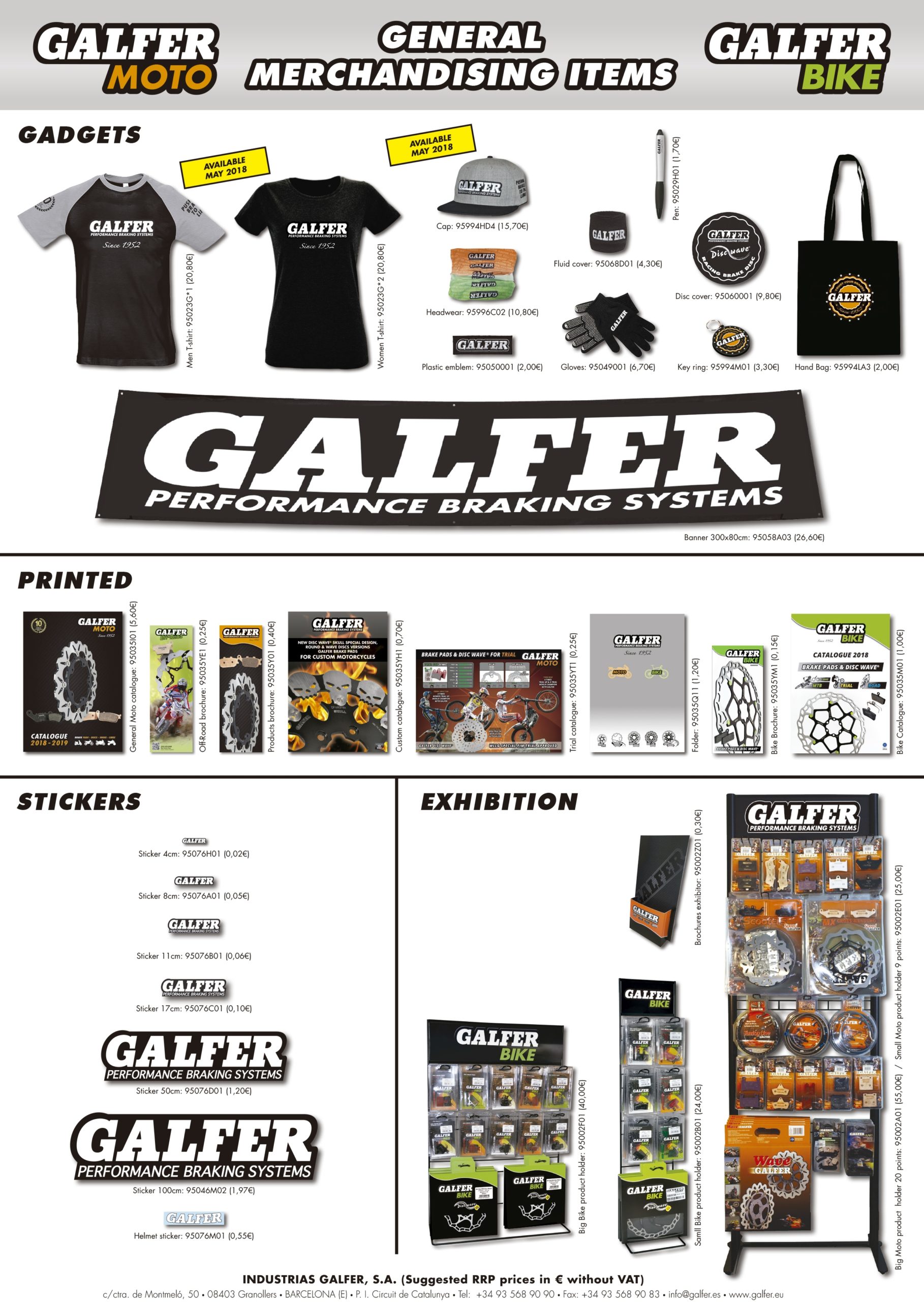 NUEVA LINEA DE MERCHANDISING GALFER 2018 Galfer Moto