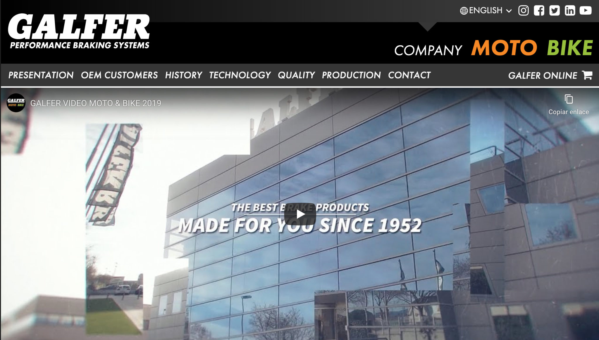 GALFER LAUNCHES NEW WEB SITE - Galfer Moto