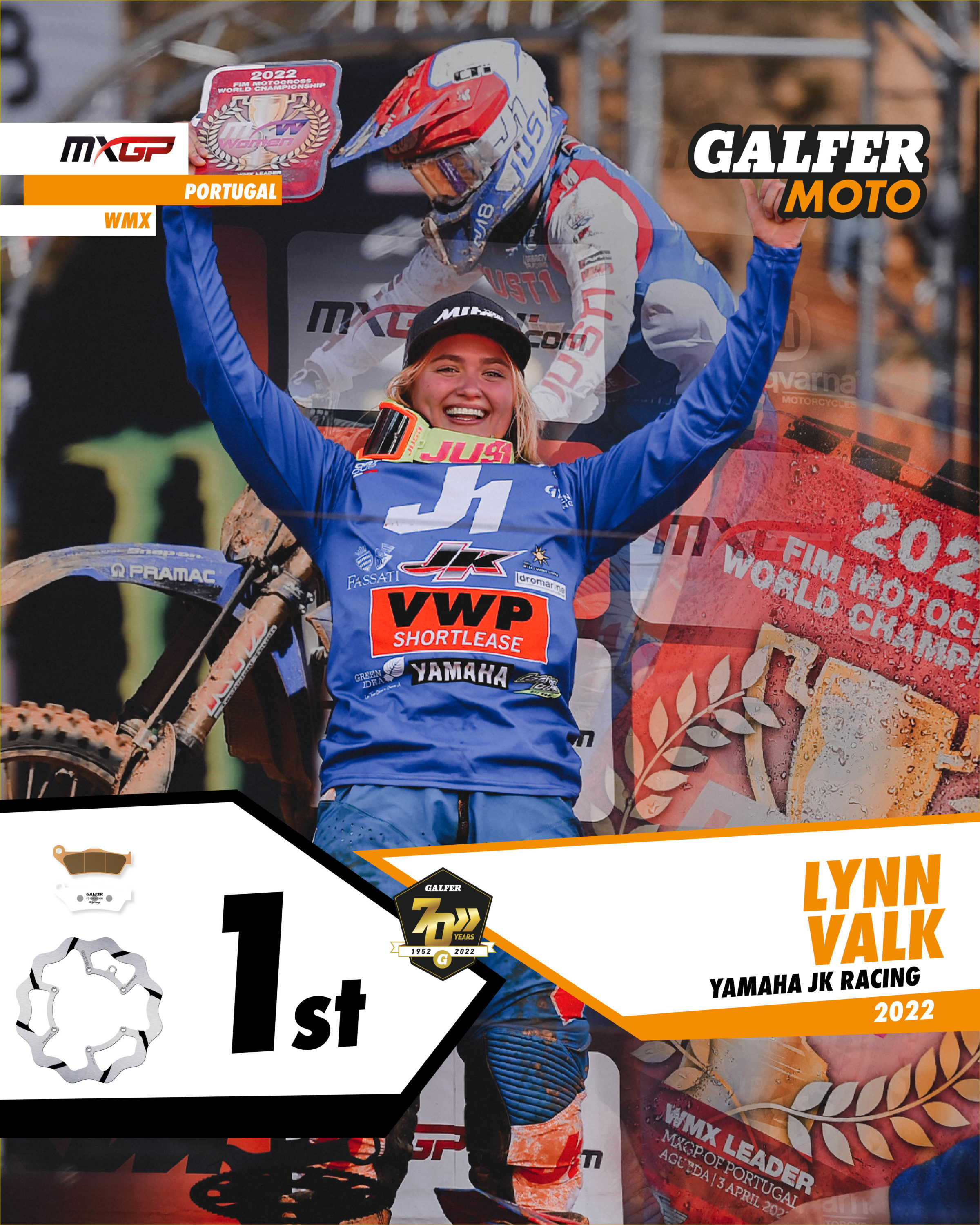 DOUBLE WIN FOR LYNN VALK IN PORTUGAL￼ - Galfer Moto