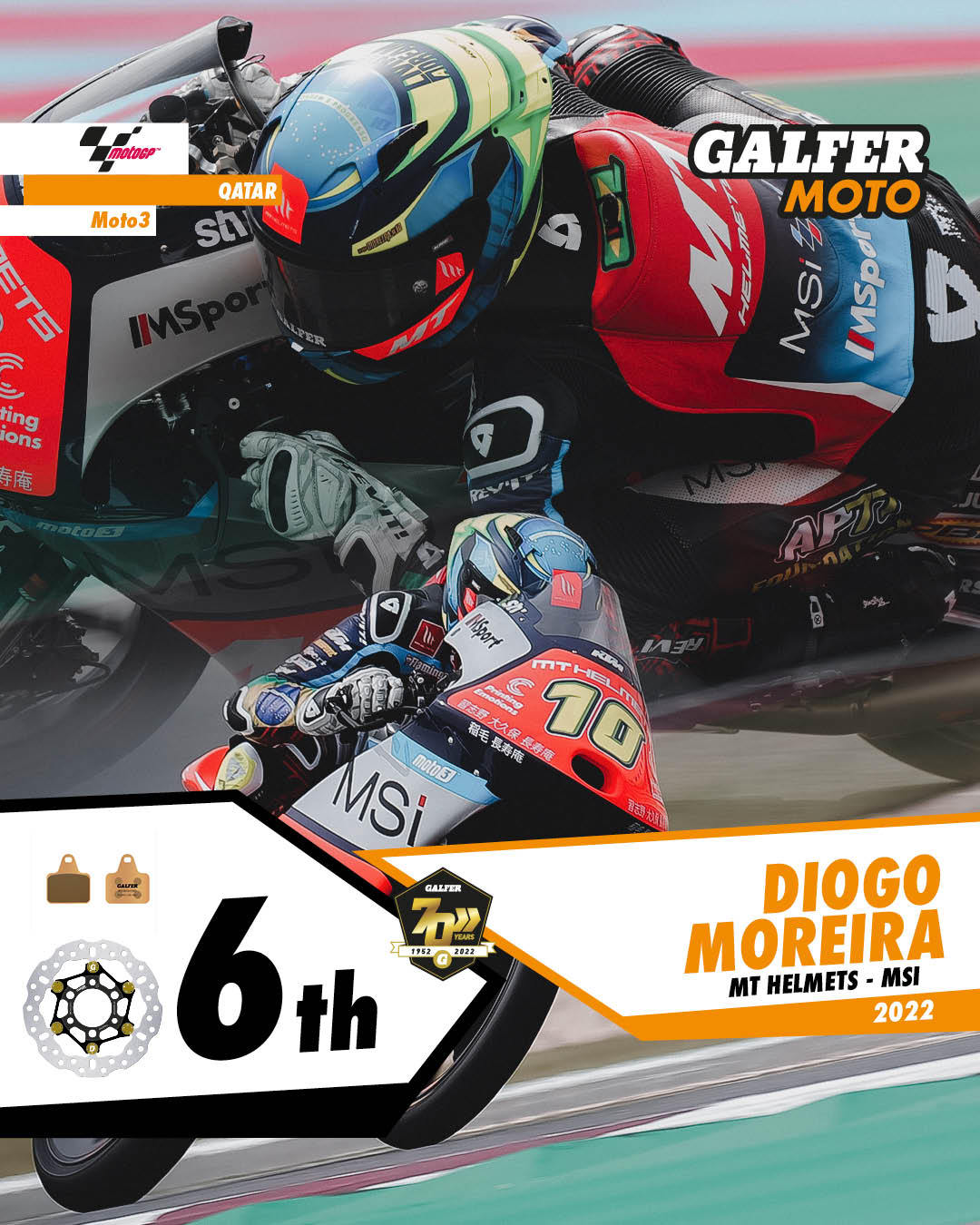 MT Helmets - MSi - Galfer Moto